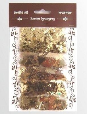 Opakowanie Zestaw elementów złotych z folii 5g