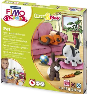 Opakowanie Zestaw Fimo Kids Form&Play 4 x 42g Zwierzaki