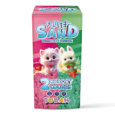 Opakowanie Zestaw Fluffy Sand 2x70g różowy/zielony TUBAN