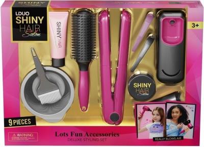 Opakowanie Zestaw fryzjerski z prostownicą 9el