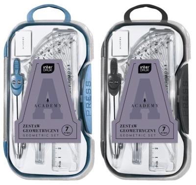 Opakowanie Zestaw geometryczny w pudełku 7el Academy mix
