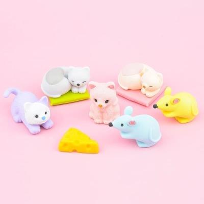 Opakowanie Zestaw gumki do ścierania puzzle Cat&Mouse