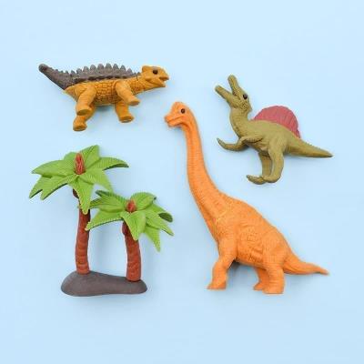 Opakowanie Zestaw gumki do ścierania puzzle Dinosaurs 2