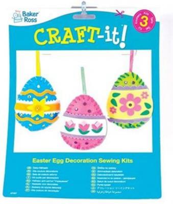 Opakowanie Zestaw jajek do szycia 3 szt. Baker Ross mix kolorów