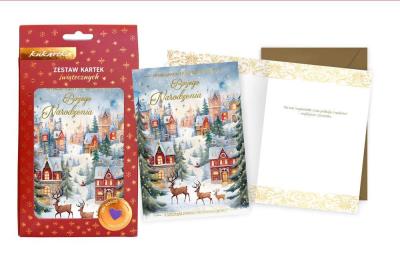 Opakowanie Zestaw karnetów świątecznych ZKA-004 BN