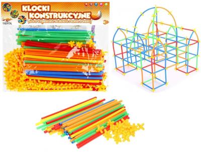Opakowanie Zestaw klocków konstrukcyjnych słomki 300el