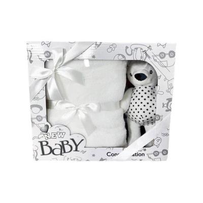 Opakowanie Zestaw kocyk + grzechotka