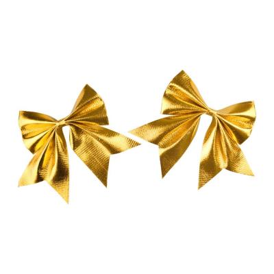 Opakowanie Zestaw kokard metalizowanych złotych 2szt