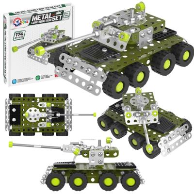 Opakowanie Zestaw konstrukcyjny metalowy czołg