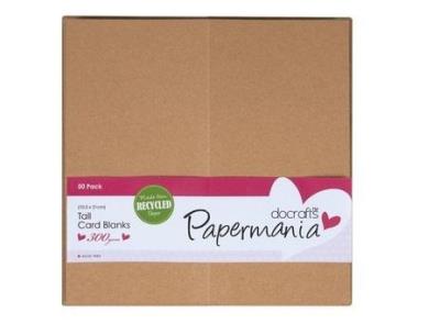 Opakowanie Zestaw kopert i kart recycled kraft 50szt