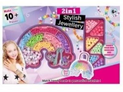 Opakowanie Zestaw koralików do robienia biżuterii mix