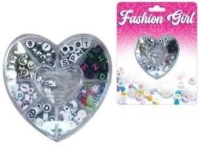 Zestaw koralików Serce 100el. Wydawca: Czapska. SmakLiter.pl Opakowanie Zestaw koralików Serce 100el