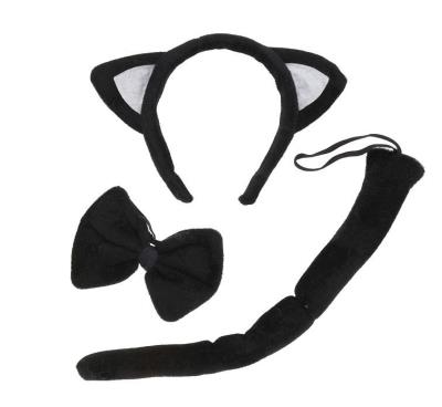 Opakowanie Zestaw 'kotek z uszami' czarny