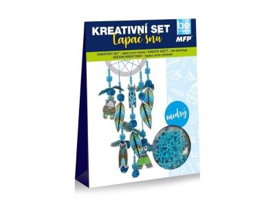 Opakowanie Zestaw kreatywny łapacz snów niebieski