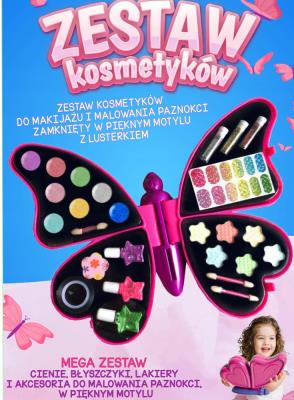 Opakowanie Zestaw kreatywny Make Up + manicure Motyl
