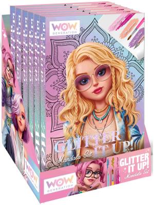 Zestaw kreatywny Mandala brokat WOW00084. Wydawca: Kids Euroswan. SmakLiter.pl Opakowanie Zestaw kreatywny Mandala brokat WOW00084