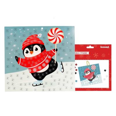 Opakowanie Zestaw kreatywny Mozaika Pingwin na lodzie