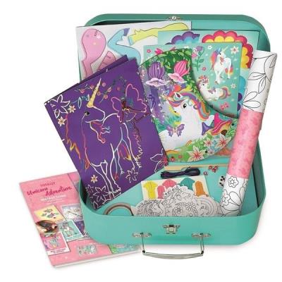 Opakowanie Zestaw kreatywny XL Walizka jednorożce