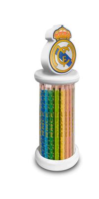 Zestaw kredek Real Madryt z toperem 3D RM00009. Wydawca: Kids Euroswan. SmakLiter.pl Opakowanie Zestaw kredek Real Madryt z toperem 3D RM00009