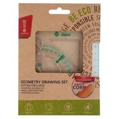 Opakowanie Zestaw kreślarski ECO z linijką 16cm MemoBe