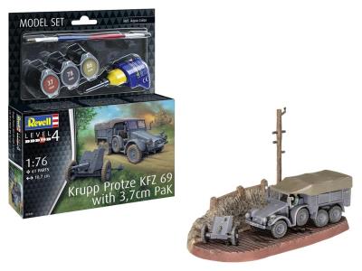 Opakowanie Zestaw Krupp Protze KFZ 69 z działem 3,7cm PaK