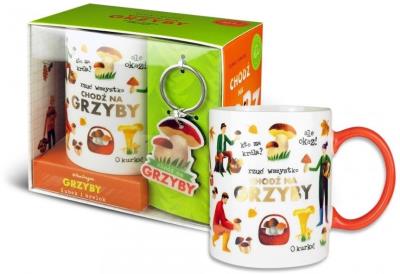 Opakowanie Zestaw kubek + brelok Grzyby