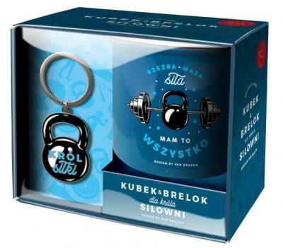 Opakowanie Zestaw kubek + brelok Hobby-Król siłowni