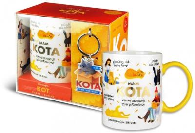 Opakowanie Zestaw kubek + brelok Kot