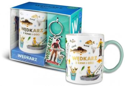 Opakowanie Zestaw kubek + brelok Wędkarz