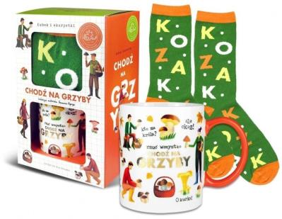 Opakowanie Zestaw kubek + skarpetki Chodź na grzyby