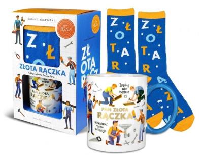 Opakowanie Zestaw kubek + skarpetki Złota rączka