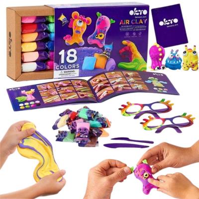 Opakowanie Zestaw lekkiej ciastoliny 18 kolorów