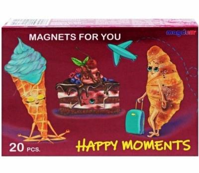 Zestaw magnesów Szczęśliwe momenty. Wydawca: Maksik. SmakLiter.pl Opakowanie Zestaw magnesów Szczęśliwe momenty