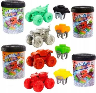 Opakowanie Zestaw  monster truck Hot Wheels Color Reveal niespodzianka 1szt. mix