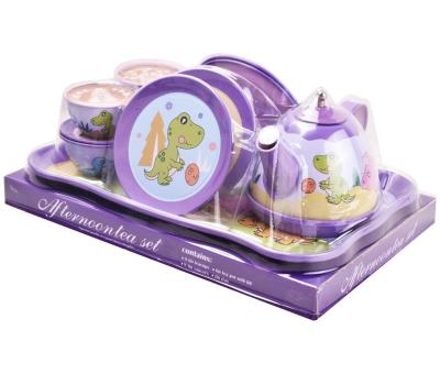 Opakowanie Zestaw naczyń metalowych dinozaur 14el