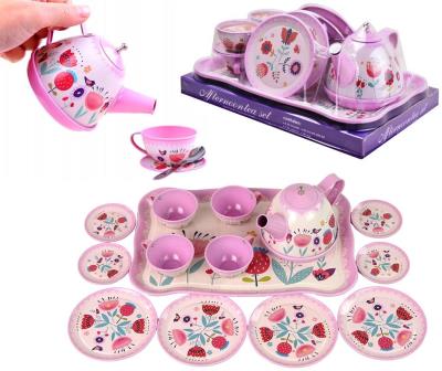 Opakowanie Zestaw naczyń metalowych kwiaty 14el