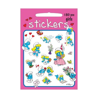 Opakowanie Zestaw Naklejek 180 szt Girls SMERFY
