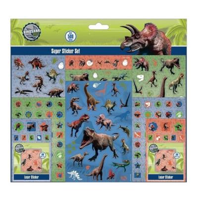 Opakowanie Zestaw Naklejek Dinozaury 500szt