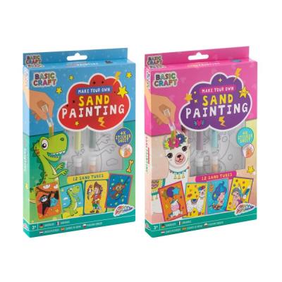 Opakowanie Zestaw naklejek z piaskiem 4 arkusze + 12 tub mix