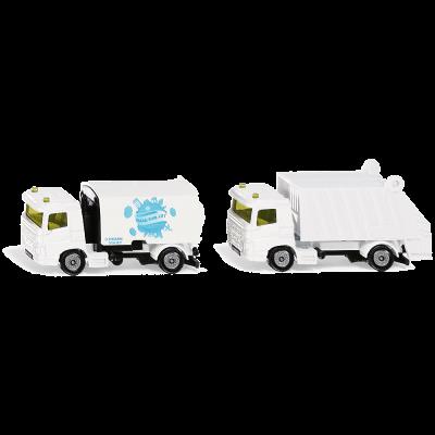 Opakowanie Zestaw oczyszczarka i śmieciarka Siku S1687