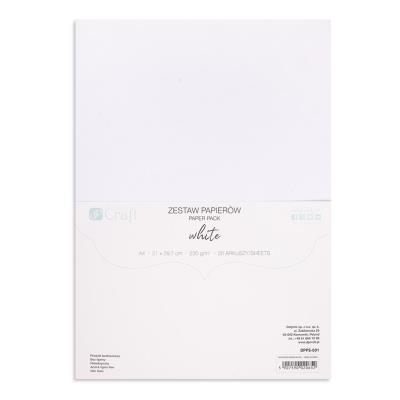 Zestaw papierów 220g biały A4 20ark. Wydawca: Dalprint. SmakLiter.pl Opakowanie Zestaw papierów 220g biały A4 20ark
