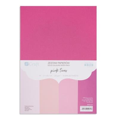 Opakowanie Zestaw papierów A4 20 arkuszy Pink tones 220g