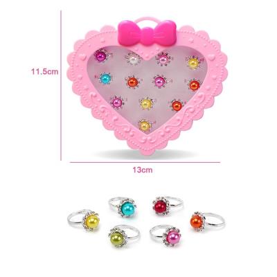 Opakowanie Zestaw pierścionków perełek - 12 sztuk