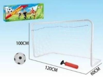 Zestaw piłkarski z bramką. Wydawca: Madej. SmakLiter.pl Opakowanie Zestaw piłkarski z bramką