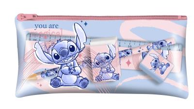 Zestaw piśmienniczy w saszetce Stitch 5 elementów ST00010. Wydawca: Kids Euroswan. SmakLiter.pl Opakowanie Zestaw piśmienniczy w saszetce Stitch 5 elementów ST00010