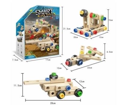 Opakowanie Zestaw pojazdy 3 w1 do skręcania 40el