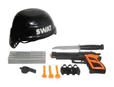 Opakowanie Zestaw policyjny pistolet + kask