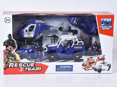 Opakowanie Zestaw policyjny - pojazdy, figurki