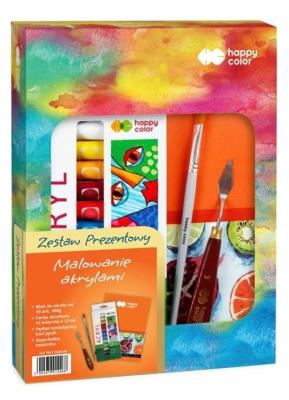 Opakowanie Zestaw prezentowy Malowanie akrylami HAPPY COLOR