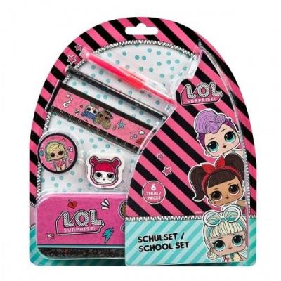 Opakowanie Zestaw przyborów szkolnych LOL Surprise 6el